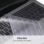 ENKAY แผ่นป้องกันคีย์บอร์ด TPU สำหรับ MacBook Pro 13.3 นิ้ว ไม่มี Touch Bar A1708 / MacBook 12 ปี 2015 A1534 รุ่นยุโรป สำหรับ MacBook Pro 2016