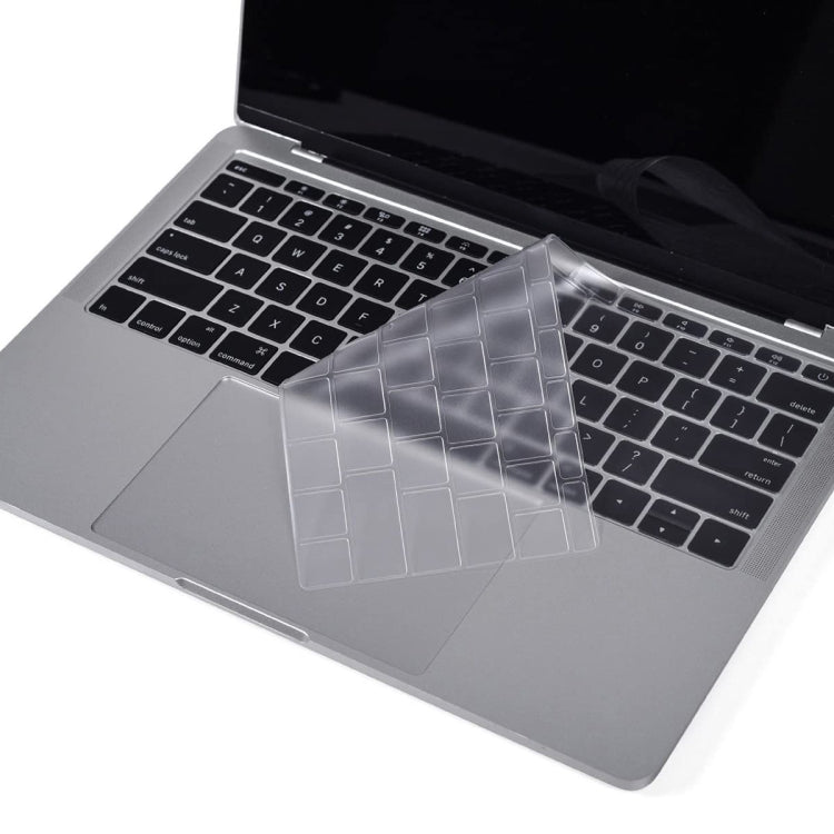 ENKAY แผ่นป้องกันคีย์บอร์ด TPU สำหรับ MacBook 12 นิ้ว ปี 2015 (A1534) / MacBook Pro 13.3 นิ้ว ไม่มี Touch Bar (A1708) รุ่นยุโรป