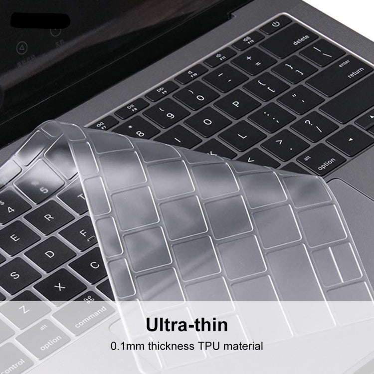 ENKAY แผ่นป้องกันคีย์บอร์ด TPU สำหรับ MacBook 12 นิ้ว ปี 2015 (A1534) / MacBook Pro 13.3 นิ้ว ไม่มี Touch Bar (A1708) รุ่นยุโรป