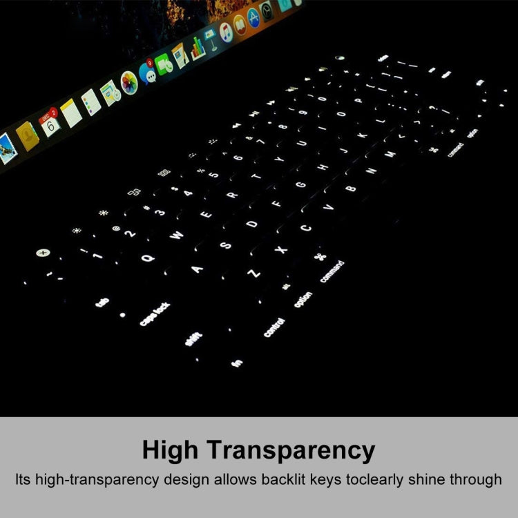 ENKAY แผ่นป้องกันคีย์บอร์ด TPU สำหรับ MacBook 12 นิ้ว ปี 2015 (A1534) / MacBook Pro 13.3 นิ้ว ไม่มี Touch Bar (A1708) รุ่นยุโรป