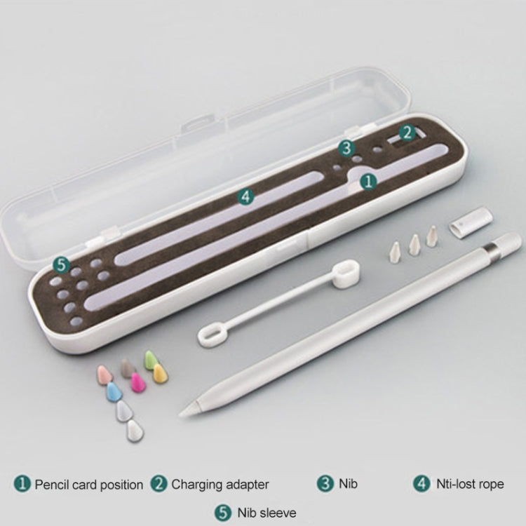 เคสป้องกันปากกาเขียนมืออเนกประสงค์สำหรับ Apple Pencil 1 / 2 ขนาด 10 มม. กล่องเก็บ TouchPen