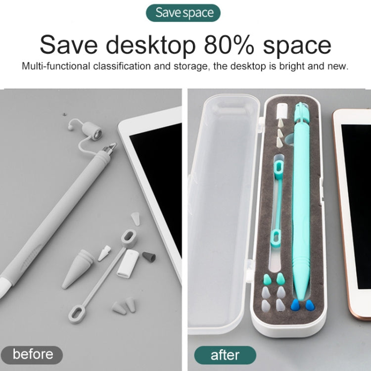 เคสป้องกันปากกาเขียนมืออเนกประสงค์สำหรับ Apple Pencil 1 / 2 ขนาด 10 มม. กล่องเก็บ TouchPen