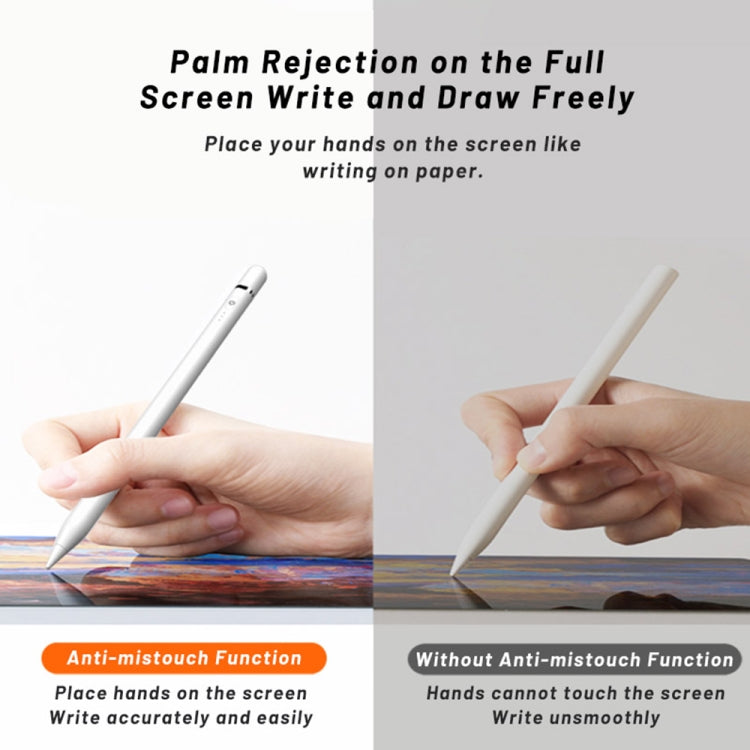 ปากกาสไตลัสแบบสัมผัสเชิงรุก P7-LS พร้อมฟังก์ชันป้องกันฝ่ามือสำหรับ iPad รุ่นหลังปี 2018, P7-LS