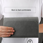 กระเป๋าในหนังด้านแมตต์แนวนอน 2-in-1 พร้อมกระเป๋าใส่สายชาร์จสำหรับ MacBook 12 นิ้ว A1534 (2015 - 2017), MacBook 12 นิ้ว A1534 (2015 - 2017)