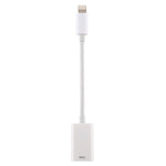 NK102 อะแดปเตอร์กล้อง 8 Pin ตัวผู้ เป็นพอร์ต USB ตัวเมียเดี่ยว, รองรับระบบ iOS 13.0 ขึ้นไป