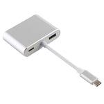 อะแดปเตอร์มัลติฟังก์ชัน 4 in 1 USB / Type-C เป็น 4K HDMI + VGA + USB 3.0 อินเทอร์เฟซ