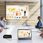 อะแดปเตอร์มัลติฟังก์ชัน 4 in 1 USB / Type-C เป็น 4K HDMI + VGA + USB 3.0 อินเทอร์เฟซ