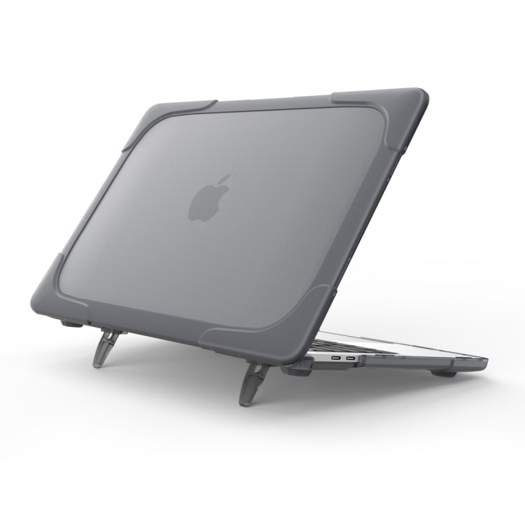 เคสป้องกันแบบพับได้ TPU + PC พร้อมที่วาง สำหรับ MacBook Pro 13.3 นิ้ว (A1708) และรุ่นมี Touch Bar (A1706), สำหรับ MacBook Pro 13.3 นิ้ว รุ่นมี Touch Bar