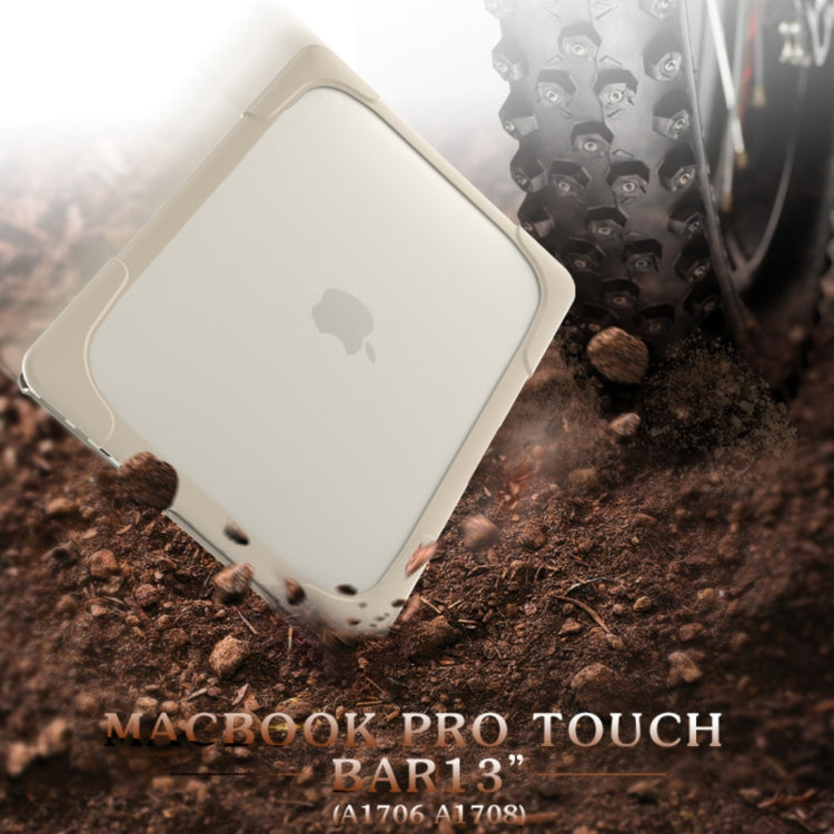 เคสป้องกันแบบพับได้ TPU + PC พร้อมที่วาง สำหรับ MacBook Pro 13.3 นิ้ว (A1708) และรุ่นมี Touch Bar (A1706), สำหรับ MacBook Pro 13.3 นิ้ว รุ่นมี Touch Bar