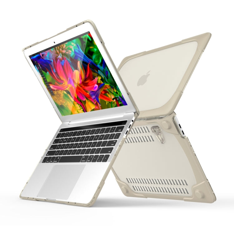 เคสป้องกันแบบพับได้ TPU + PC พร้อมที่วาง สำหรับ MacBook Pro 13.3 นิ้ว (A1708) และรุ่นมี Touch Bar (A1706), สำหรับ MacBook Pro 13.3 นิ้ว รุ่นมี Touch Bar