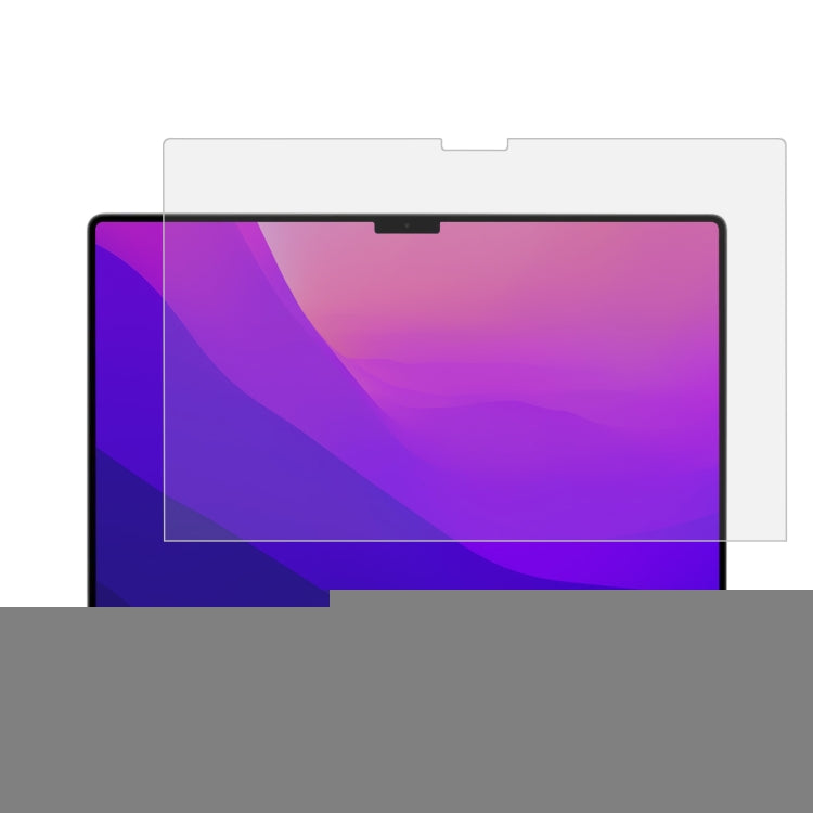 ฟิล์มกระจกนิรภัยป้องกันการระเบิดหน้าจอแล็ปท็อป 9H สำหรับ MacBook Pro 16.2 นิ้ว A2485/M5 2026, สำหรับ MacBook Pro 16.2 นิ้ว A2485/A2780/M5 2026 (1 ชิ้น)