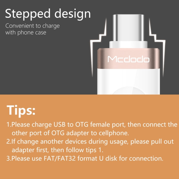 อะแดปเตอร์ชาร์จและส่งข้อมูล Mcdodo OT-1942 USB-C / Type-C เป็น USB 3.0 AF OTG