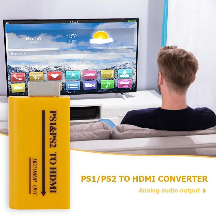 แปลงสัญญาณ PS1/PS2 เป็น HDMI ความละเอียด HD 1080P