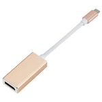 ตัวแปลง USB-C / Type-C 3.1 ตัวผู้เป็น DP ตัวเมีย HD, ความยาว: 12 ซม.