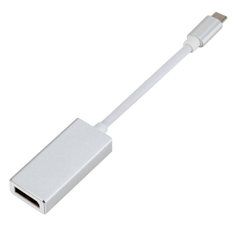 ตัวแปลง USB-C / Type-C 3.1 ตัวผู้เป็น DP ตัวเมีย HD, ความยาว: 12 ซม.