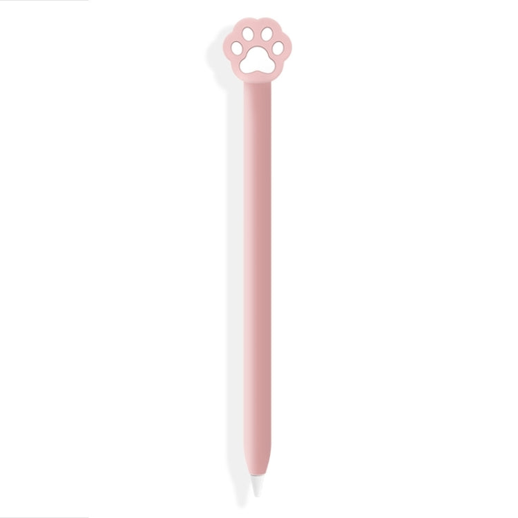 ซิลิโคนป้องกันน่ารักลายการ์ตูนสำหรับ Apple Pencil 2 (กรงเล็บแมวสีชมพู), สำหรับ Apple Pencil 2