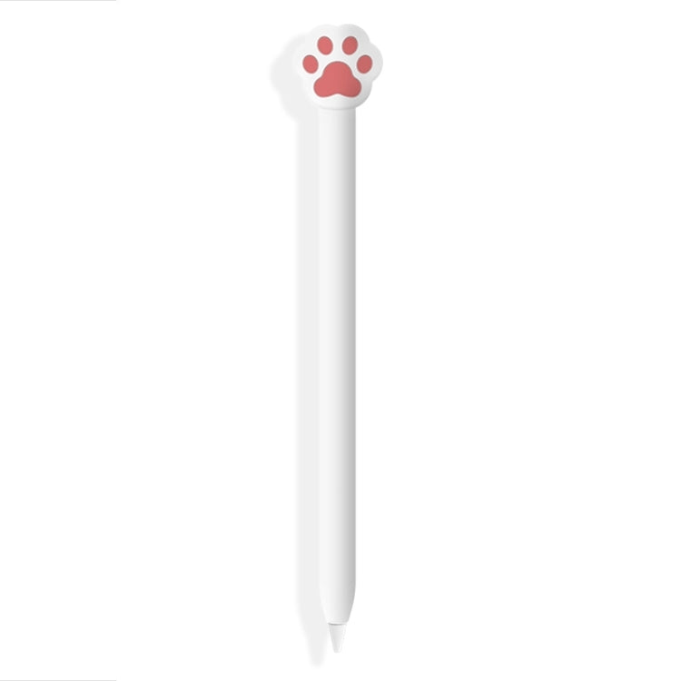 ซิลิโคนป้องกันน่ารักลายการ์ตูนสำหรับ Apple Pencil 2 (กรงเล็บแมวสีชมพู), สำหรับ Apple Pencil 2