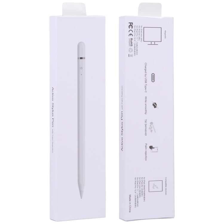 ปากกาสไตลัสแบบ Capacitive แบบแอคทีฟ P7-C พร้อมฟังก์ชันป้องกันฝ่ามือสำหรับ iPad รุ่นหลังปี 2018, P7-C / Type-C