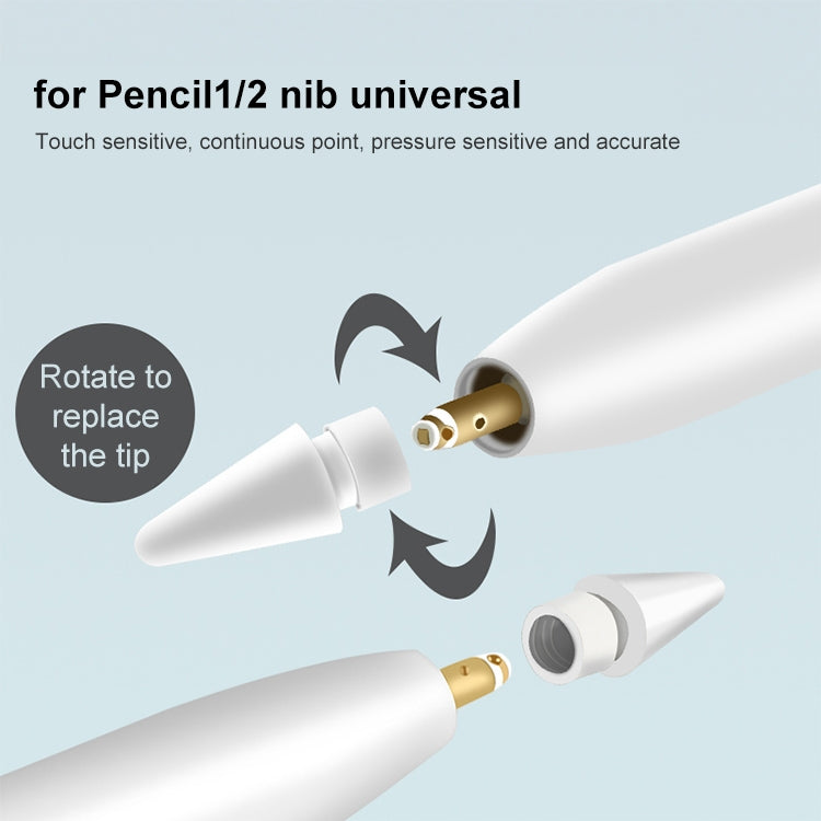 หัวปากกาสไตลัสแท้ 2 ชิ้นสำหรับ Apple Pencil 1 / 2, หัวปากกาสไตลัส (2 ชิ้น)