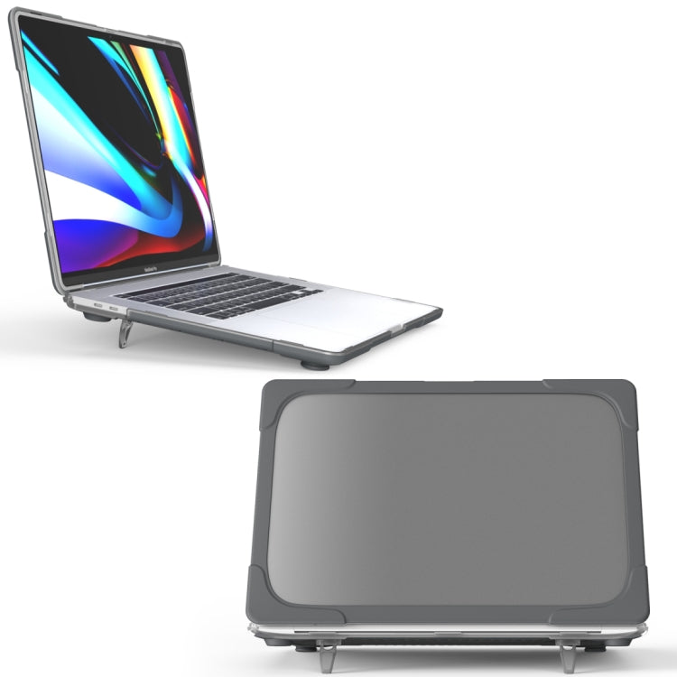 เคสป้องกันแล็ปท็อปสำหรับ MacBook Pro 16 นิ้ว A2141 (2019) ทำจาก PC + TPU สองสี