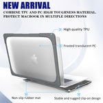 เคสป้องกันแล็ปท็อปสำหรับ MacBook Pro 16 นิ้ว A2141 (2019) ทำจาก PC + TPU สองสี