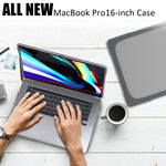 เคสป้องกันแล็ปท็อปสำหรับ MacBook Pro 16 นิ้ว A2141 (2019) ทำจาก PC + TPU สองสี
