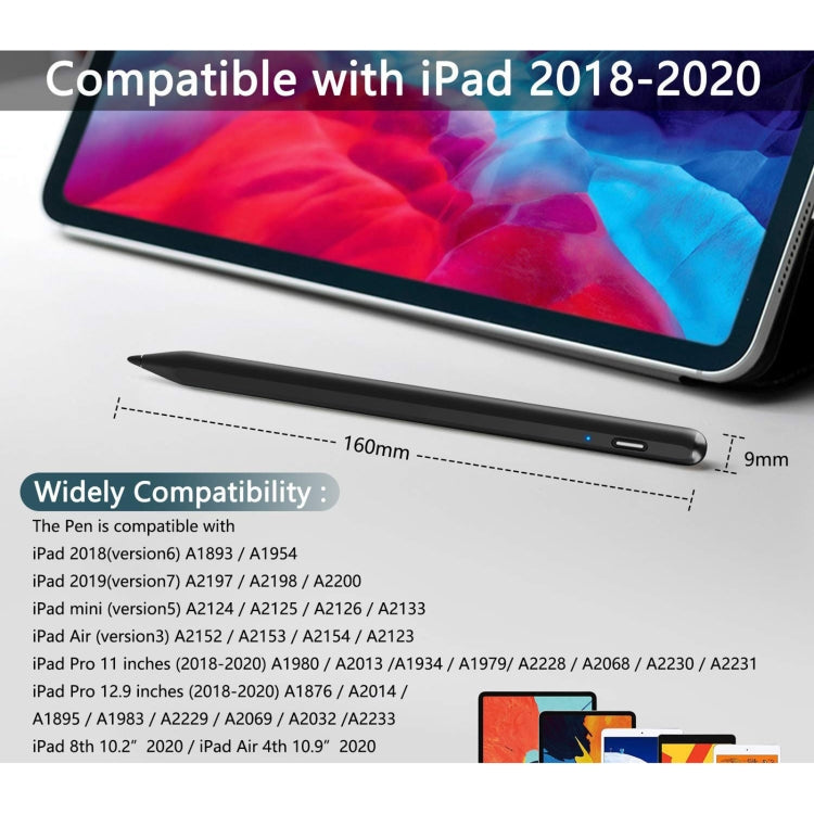 YP0016 ปากกาสไตลัสแม่เหล็กแบบความจุป้องกันการสัมผัสผิดสำหรับ iPad