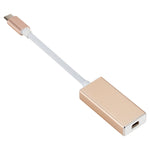 ตัวแปลง USB-C / Type-C 3.1 ตัวผู้เป็น Mini DP ตัวเมีย HD, ความยาว: 12 ซม., สีเงิน, สีทอง