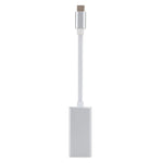 ตัวแปลง USB-C / Type-C 3.1 ตัวผู้เป็น Mini DP ตัวเมีย HD, ความยาว: 12 ซม., สีเงิน, สีทอง