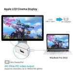 ตัวแปลง USB-C / Type-C 3.1 ตัวผู้เป็น Mini DP ตัวเมีย HD, ความยาว: 12 ซม., สีเงิน, สีทอง