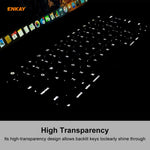 ENKAY ฝาครอบป้องกันแป้นพิมพ์ TPU สำหรับ MacBook Pro 13.3 นิ้ว A1706 / A1989 / A2159 & Pro 15.4 นิ้ว A1707 / A1990 (มี Touch Bar), รุ่น US