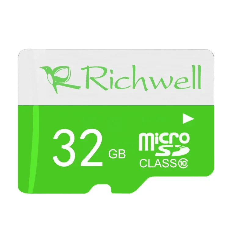 Richwell การ์ดหน่วยความจำ Micro SD (TF) ความเร็วสูง Class 10 ขนาด 32GB, 32GB