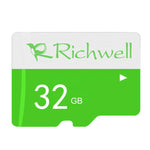 Richwell การ์ดหน่วยความจำ Micro SD (TF) ความเร็วสูง Class 10 ขนาด 32GB, 32GB