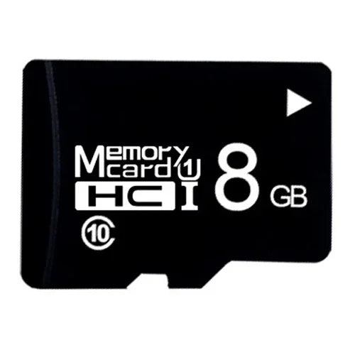 การ์ดหน่วยความจำ TF (Micro SD) ความเร็วสูง Class10 สีดำ 8GB
