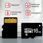 การ์ดหน่วยความจำ TF (Micro SD) ความเร็วสูง Class10 สีดำ 16GB