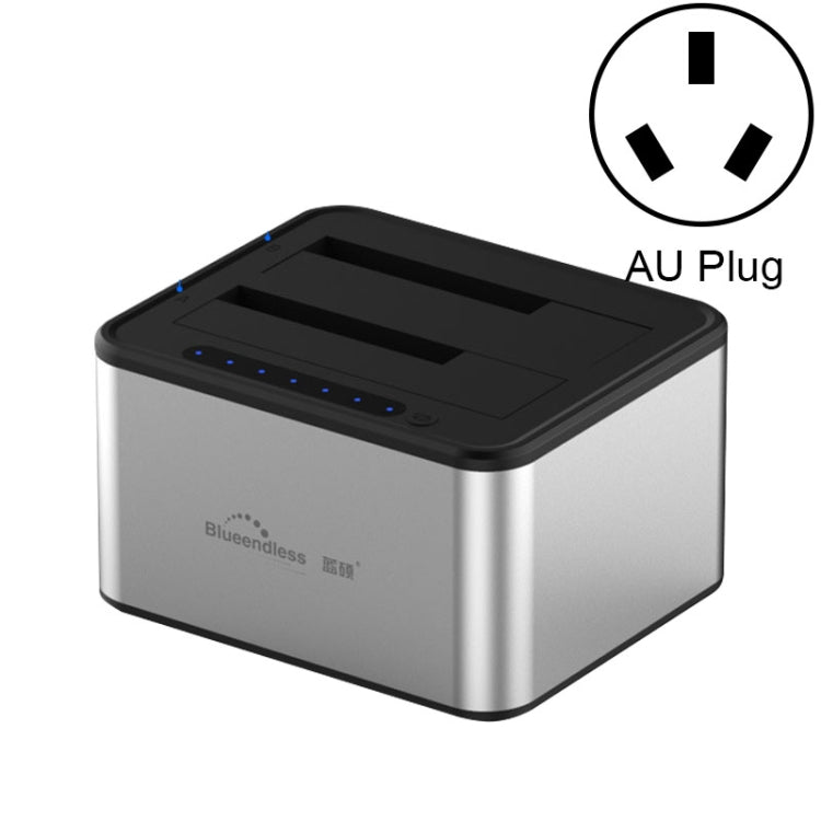 แท่นวางฮาร์ดไดรฟ์ Blueendless SATA USB 3.0 ขนาด 2.5 / 3.5 นิ้ว 2 ช่อง สำหรับคัดลอกออฟไลน์