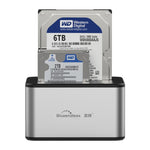 แท่นวางฮาร์ดไดรฟ์ Blueendless SATA USB 3.0 ขนาด 2.5 / 3.5 นิ้ว 2 ช่อง สำหรับคัดลอกออฟไลน์