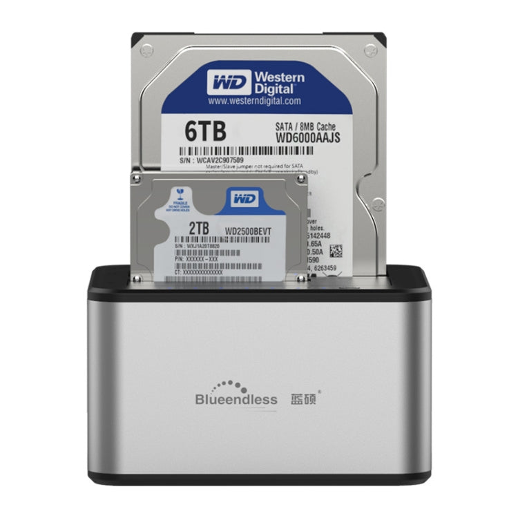 แท่นวางฮาร์ดไดรฟ์ Blueendless SATA USB 3.0 ขนาด 2.5 / 3.5 นิ้ว 2 ช่อง สำหรับคัดลอกออฟไลน์
