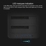 แท่นวางฮาร์ดไดรฟ์ Blueendless SATA USB 3.0 ขนาด 2.5 / 3.5 นิ้ว 2 ช่อง สำหรับคัดลอกออฟไลน์