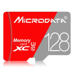 การ์ดความจำ MICRODATA 128GB Class10 สีแดงและเทา TF (Micro SD), 128GB