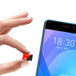 การ์ดหน่วยความจำ TF (Micro SD) ความเร็วสูง U1 สีแดงและดำ MICRODATA 16GB