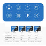 การ์ดหน่วยความจำ TF (Micro SD) ความเร็วสูง U1 สีน้ำเงินและดำ STICKDRIVE 32GB