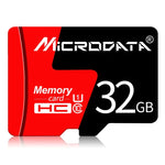 การ์ดความจำ MICRODATA 32GB U1 สีแดงและดำ TF (Micro SD), 32GB