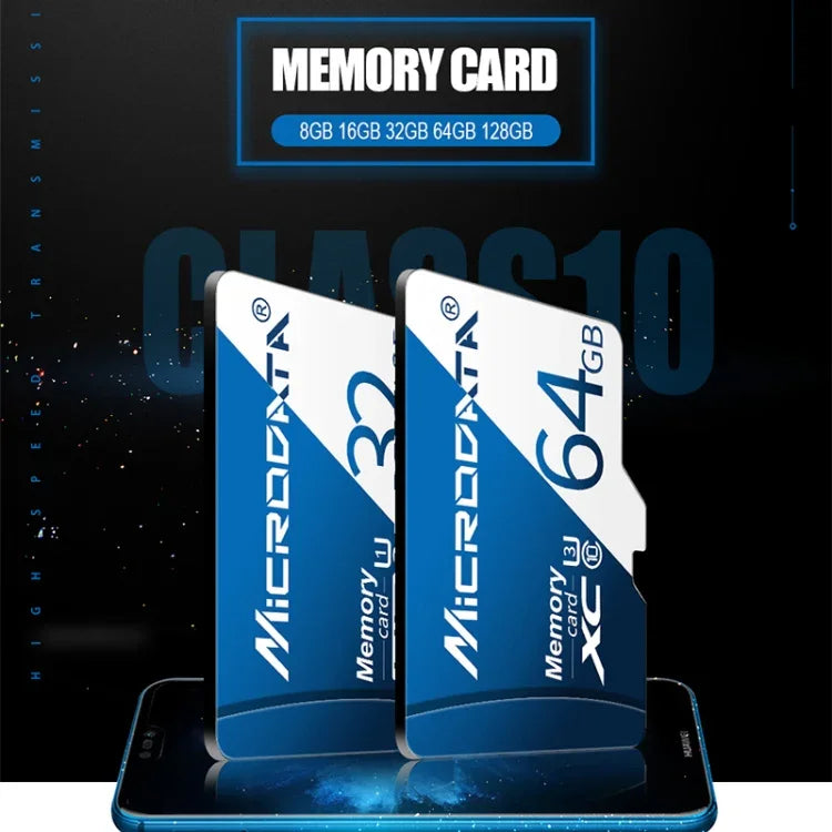 MICRODATA การ์ดหน่วยความจำ TF (Micro SD) 16GB U1 สีน้ำเงินและขาว, 16GB