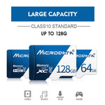 MICRODATA การ์ดหน่วยความจำ TF (Micro SD) 16GB U1 สีน้ำเงินและขาว, 16GB