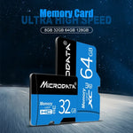 MICRODATA การ์ดหน่วยความจำ TF (Micro SD) 16GB U1 สีน้ำเงินและดำ, 16GB