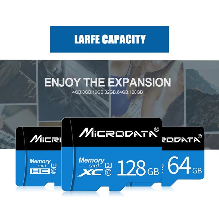 MICRODATA การ์ดหน่วยความจำ TF (Micro SD) 16GB U1 สีน้ำเงินและดำ, 16GB