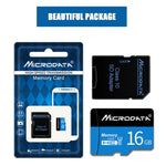 MICRODATA การ์ดหน่วยความจำ TF (Micro SD) 16GB U1 สีน้ำเงินและดำ, 16GB