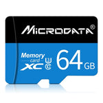 MICRODATA การ์ดหน่วยความจำ TF (Micro SD) 64GB U3 สีน้ำเงินและดำ, 64GB