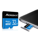 MICRODATA การ์ดหน่วยความจำ TF (Micro SD) 64GB U3 สีน้ำเงินและดำ, 64GB